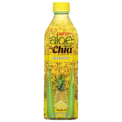 Iberia Aloe Drink With Chia Pineapple - 16.9 Fl. Oz. - jewelosco
