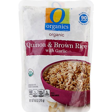 O Organics Quinoa & Brown Rice W/Garlic 90 - 8.8 Oz - Image 2