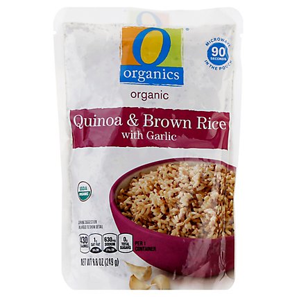 O Organics Quinoa & Brown Rice W/Garlic 90 - 8.8 Oz - Image 1