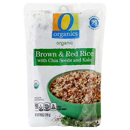 O Organics Brown & Red Rice W/Chia & Kale 90 - 8.8 Oz - Image 1