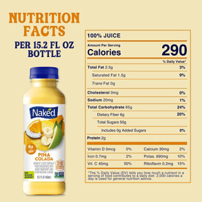 Naked Juice Pina Colada - 15.2 Fl. Oz. - Image 7