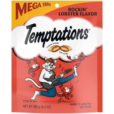 Temptations Classic Rockin Lobster Flavor Crunchy and Soft Adult Cat Treats - 6.3 Oz - Image 1