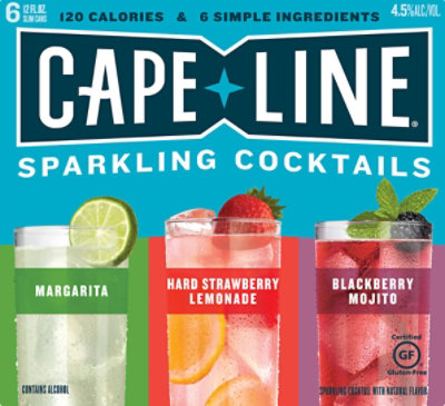 Cape Line Cocktail Sparkling Gluten Free Variety Pack 4.5% ABV In Can - 6-12 FL. Oz - Image 6