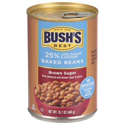 Bushs Brown Sugar Reduced Sugar & Sodium Baked Beans Can - 15.7 Oz - Image 5