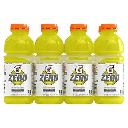 Gatorade Zero Thirst Quencher Zero Sugar Lemon Lime - 8-20 Fl. Oz. - Image 1