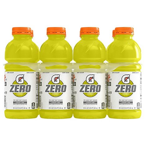 Gatorade Zero Thirst Quencher Zero Sugar Lemon Lime - 8-20 Fl. Oz.