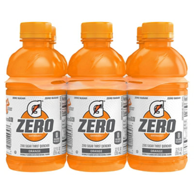 Gatorade Zero Sugar Orange Sports Drink - 6-12 Fl. Oz.