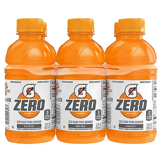 Gatorade G Zero Sugar Orange - 6-12 Fl. Oz.