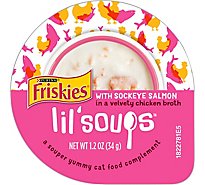 Friskies Cat Food Wet Lil Soups Sockeye Salmon - 1.2 Oz