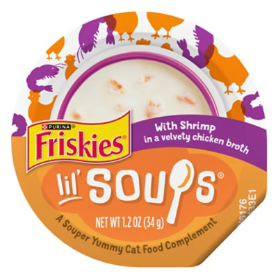 Friskies Cat Food Wet Lil Soups Shrimp - 1.2 Oz - Image 1