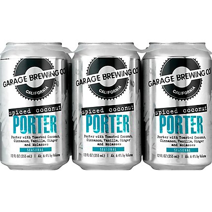 Garage Brewing Co Spiced Coconut Porter In Cans - 6-12 Fl. Oz. - Image 2