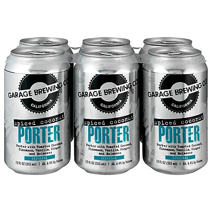 Garage Brewing Co Spiced Coconut Porter In Cans - 6-12 Fl. Oz. - Image 1