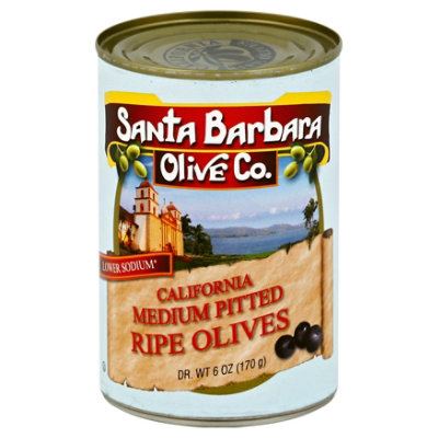 Santa Barbara Olive Co. Olives Ripe California Medium Pitted - 6 Oz - Image 1