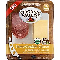 Organic Valley Snack Kit Sharp Chedder Bf Summer Sausage Org - 2.36 Oz - Image 2