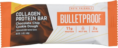 Bulletproof Collagen Protein Bar Chocolate Chip Cookie Dough - 1.58 Oz - Image 2