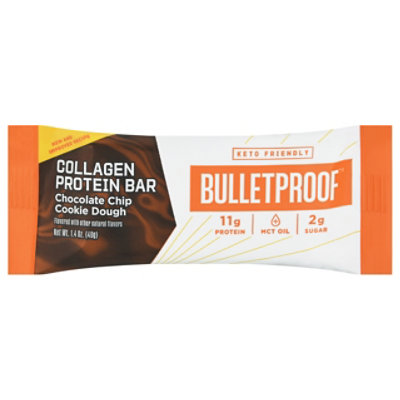 Bulletproof Collagen Protein Bar Chocolate Chip Cookie Dough - 1.58 Oz