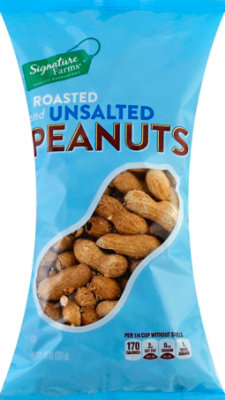 Signature Select/Farms Peanuts Roasted & Unsalted - 10 Oz - Image 2