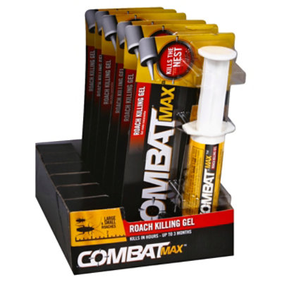 Combat Max Roach Killing Gel Indoor & Outdoor Syringe 1 Count - 2.1 Oz