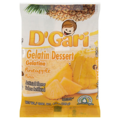 DGari Pinapple W/Water Gelatin Mix - 4.2 Oz
