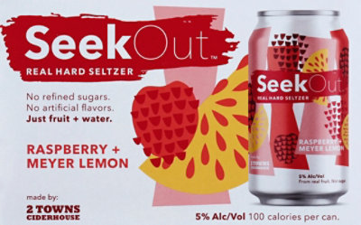 2 Towns Ciderhouse Seekout Berry Hard Seltzer In Cans - 6-12 Fl. Oz. - Image 3