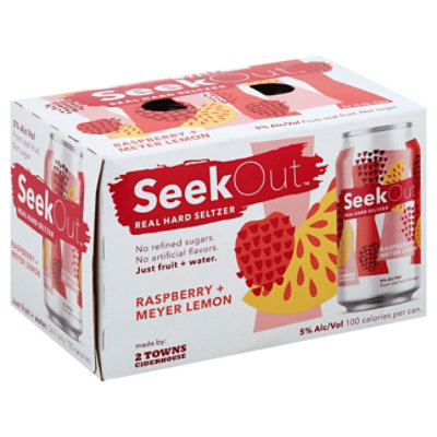 2 Towns Ciderhouse Seekout Berry Hard Seltzer In Cans - 6-12 Fl. Oz. - Image 1