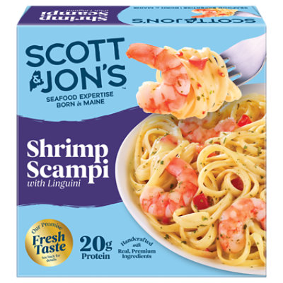 Scott & Jon's Shrimp Scampi with Linguini Frozen Meal - 9.6 Oz