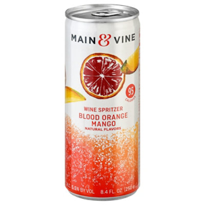 Main & Vine Blood Orange Mango Spritzer Wine - 250 Ml