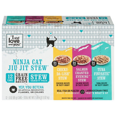 I&Love&You  Cat Fd Ninja Jiu Jit Vrty - 12 Count