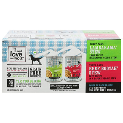 I and love and you Baaad Moooon On The Rise Wet Dog Food Variety Pack - 6-13 Oz - Image 3