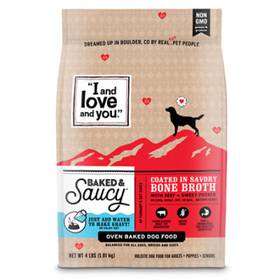 I and love and you Baked & Saucy Beef + Sweet Potato Dry Dog Food - 4 Lb - Image 2