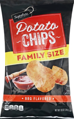 Signature Select Bbq Potato Chips Family Size - 10 Oz - Image 2