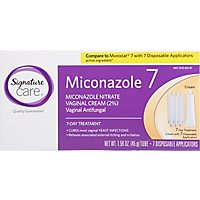 Signature Care Cream Vaginal Miconazole Nitrate 7 Day Treatment - 1.59 Oz - Image 2