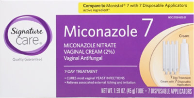 Signature Select/Care Cream Vaginal Miconazole Nitrate 7 Day Treatment - 1.59 Oz - Image 2