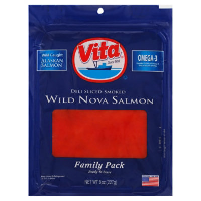 Vita Salmon Wild Nova Sliced Smoked Family Pack - 8 Oz - Image 3