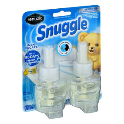 Renuzit Snuggle Scented Oil Plug In Refills Linen Escape 2 Count - 1.34 Fl. Oz.