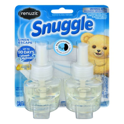 Renuzit Snuggle Scented Oil Plug In Refills Linen Escape 2 Count - 1.34 Fl. Oz.