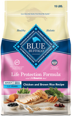 Blue Life Protection Formula Natural Chicken & Brown Rice Adult Small Breed Dry Dog Food - 15 Lb - Image 1