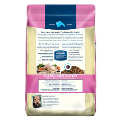 Blue Life Protection Formula Natural Chicken & Brown Rice Adult Small Breed Dry Dog Food - 15 Lb - Image 2