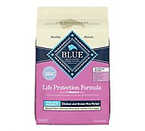 BLUE Life Protection Formula Dog Food Adult Small Breed Natural Chicken And Brown Rice - 15 Lb