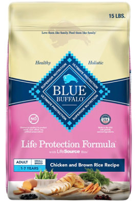 blue dog food chicken and brown rice