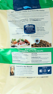 Blue Life Protection Formula Dog Food Adult Lamb And Brown Rice Recipe - 22 Lb - Image 3