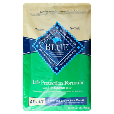 Blue Life Protection Formula Dog Food Adult Lamb And Brown Rice Recipe - 22 Lb