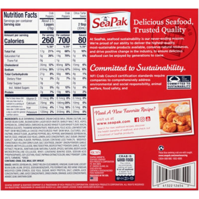 SeaPak Shrimp & Seafood Co. Crab Poppers Budweiser Beer Battered - 11 Oz - Image 7