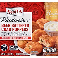 SeaPak Shrimp & Seafood Co. Crab Poppers Budweiser Beer Battered - 11 Oz - Image 2