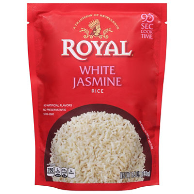 Royal Rice Ready To Heat White Jasmine - 8.5 Oz
