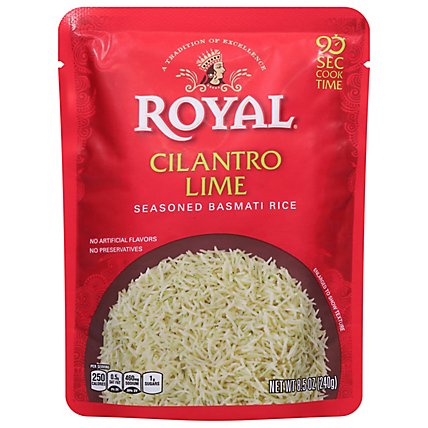 Royal Rice Ready To Heat Seasoned Basmati Cilantro Lime - 8.5 Oz - Image 3