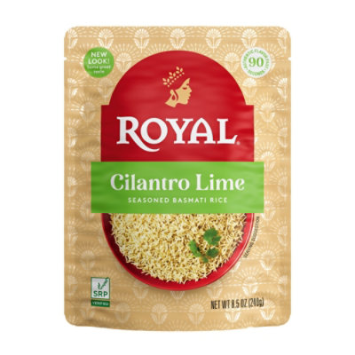 Royal Rice Ready To Heat Seasoned Basmati Cilantro Lime - 8.5 Oz - Image 1