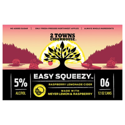 2 Towns Ciderhouse Easy Squeezy - 6-12 Fl. Oz.