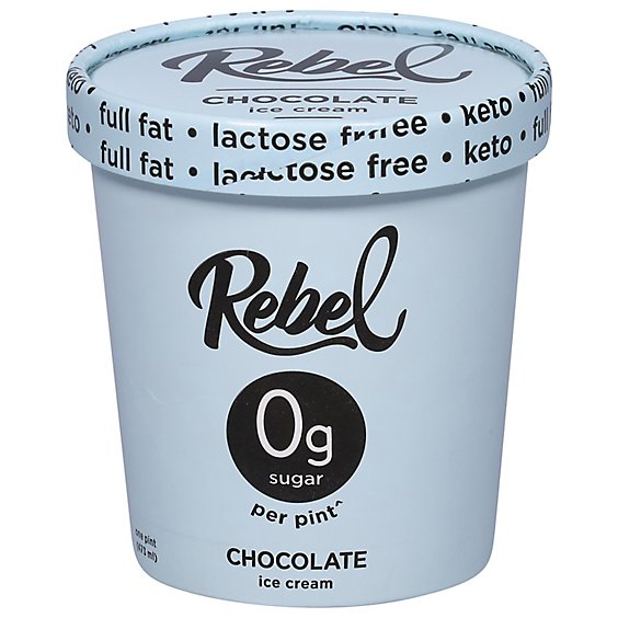 Rebel Ice Ice Cream Chocolate - 1 Pint