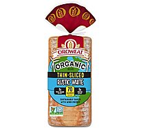 Oroweat Organic Bread Thin Sliced Rustic White - 20 Oz